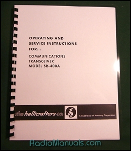 Hallicrafters SR-400A Instruction Manual: 11" X 24" Schematic